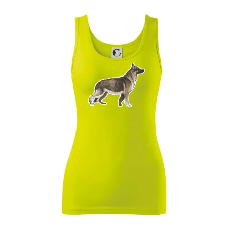 Nemecký ovčiak - hnedý kreslený