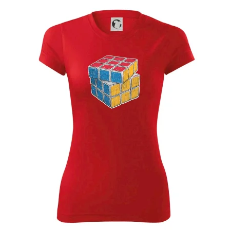 Rubikova kocka kreslená