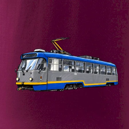 T3R SLF modrošedá kresba fixem