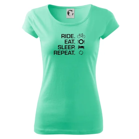 Ride Eat Sleep Repeat bicykel