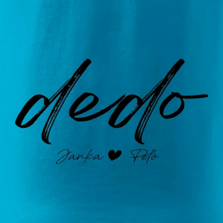 Dedo - tričko menami detí písacie písmo