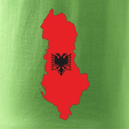 Albánsko mapa a znak