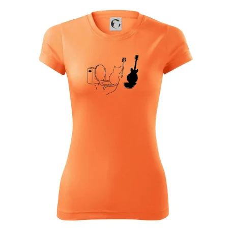 Mačka a gitara WC