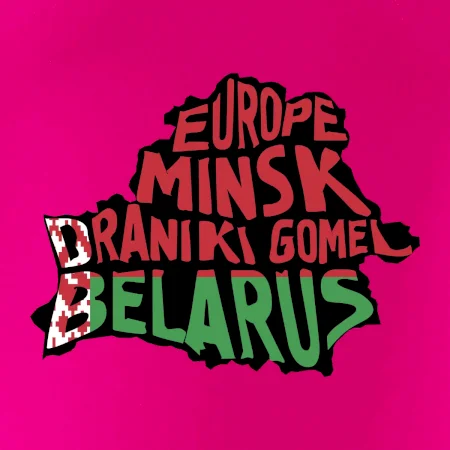 Mapy - názvy měst - Bělorusko