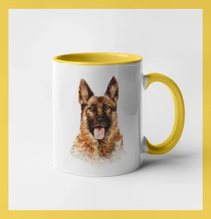 German shepherd - vodová farba