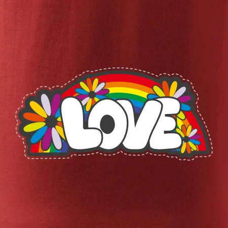Love s dúhou v pozadí