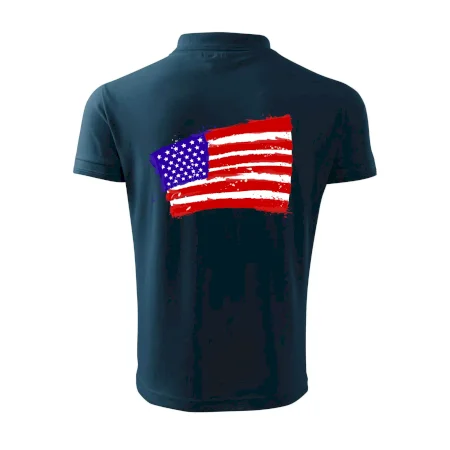 Americká vlajka ohnutá