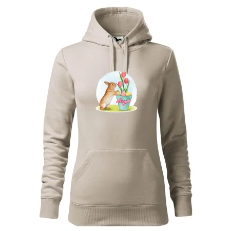 Veľkonočný zajačik tulipány