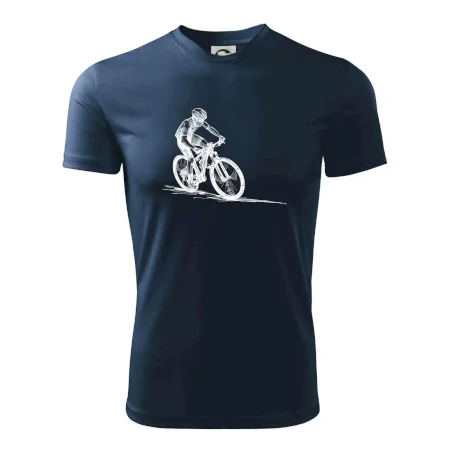 MTB kreslený cyklista