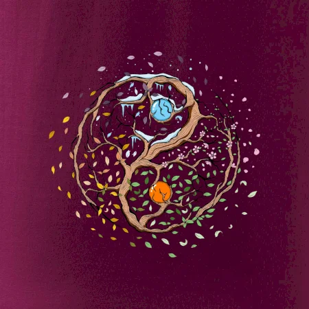 Yin & Yang strom - zima, leto