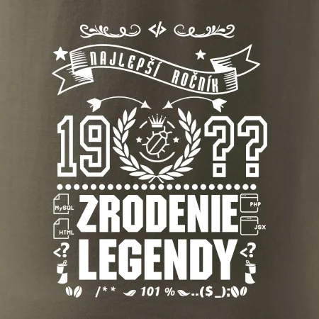 Zrodenie legendy pre programátora