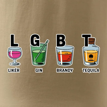 LGBT -  Likér, Gin, Brandy, Tequila
