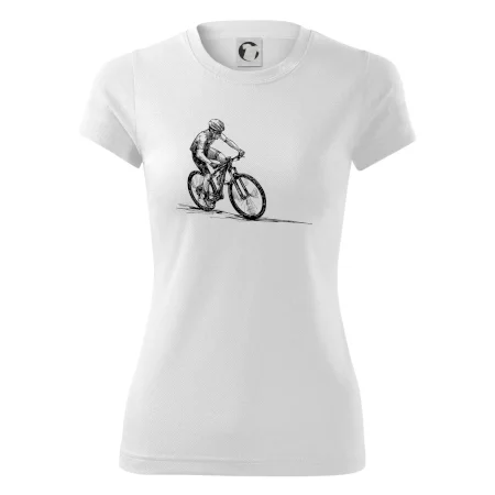 MTB kreslený cyklista