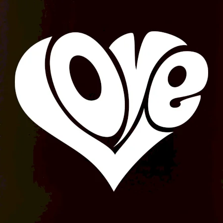 Love nápis jednoduchý