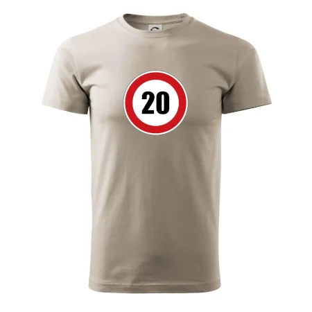 Dopravná značka - obmedzenie rýchlosti 20