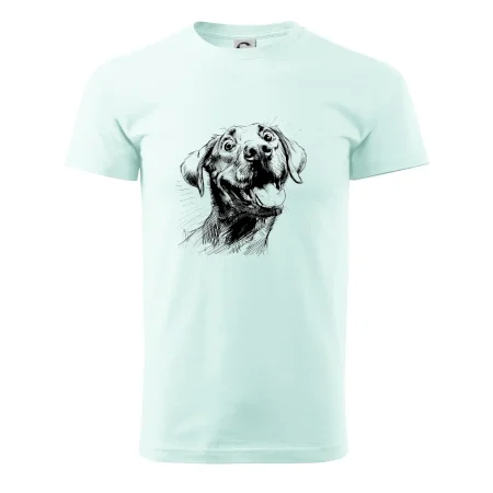 Čiernobiela karikatúra Labrador svetlý