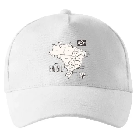 Brazília mapa s názvami regiónov
