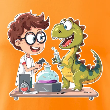 Chemik a dinosaurus - chlapec