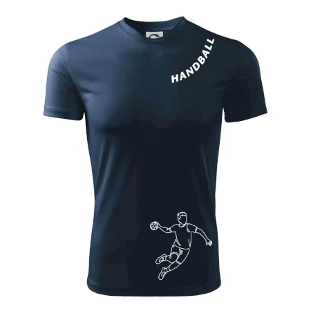 Handball nápis šikmo
