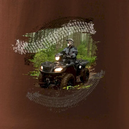 ATV štvorkolka v lese