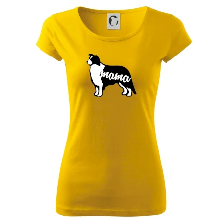 Border kolie mama obrys