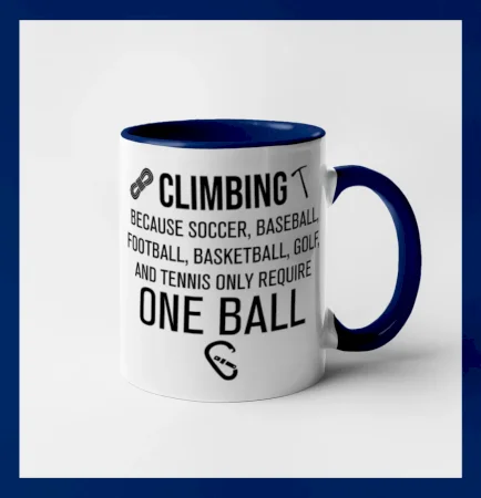 Climbing beacause one ball