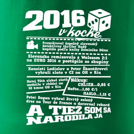 2016 v kocke
