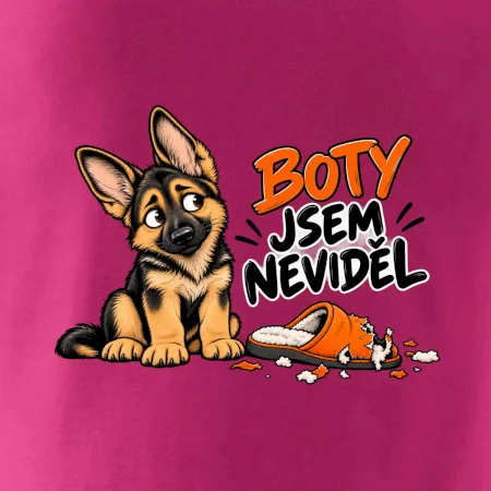 Boty jsem neviděl - štěně vlčáka