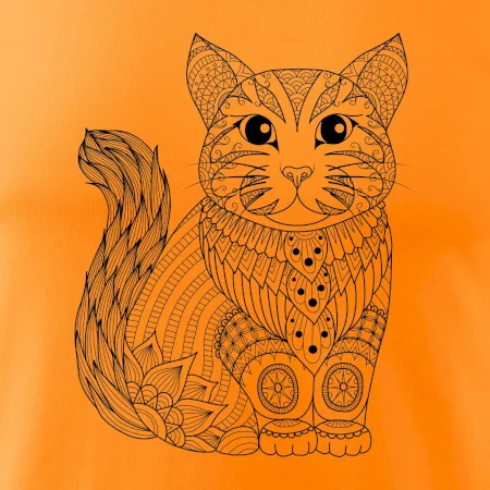 Mačka sediaca mandala