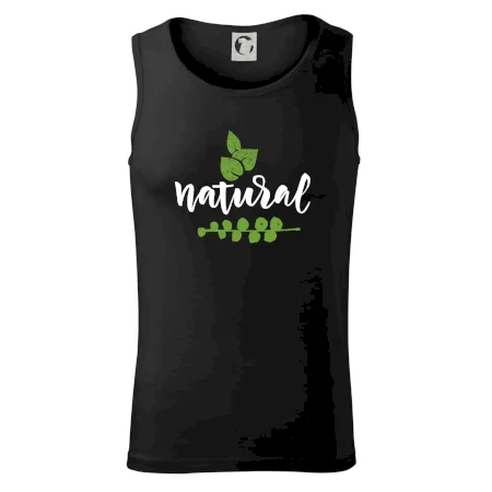 Natural - nápis v listoch