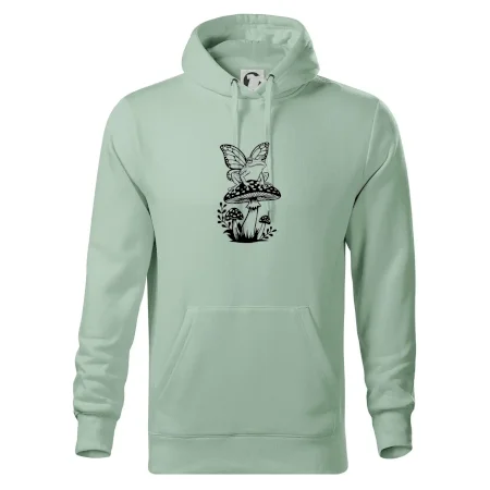 Goblincore čierna huba so žabou