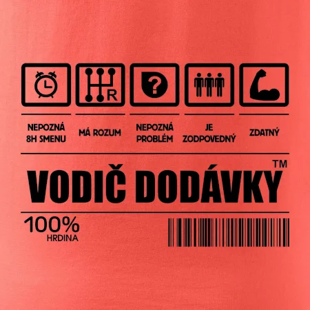 Čiarový kód - Vodič dodávky
