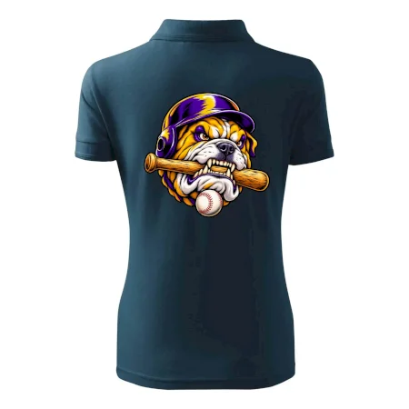 Baseballový buldok s pálkou