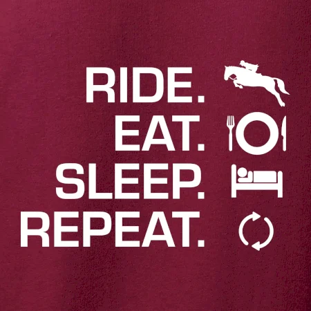 Ride Eat Sleep Repeat Kôň