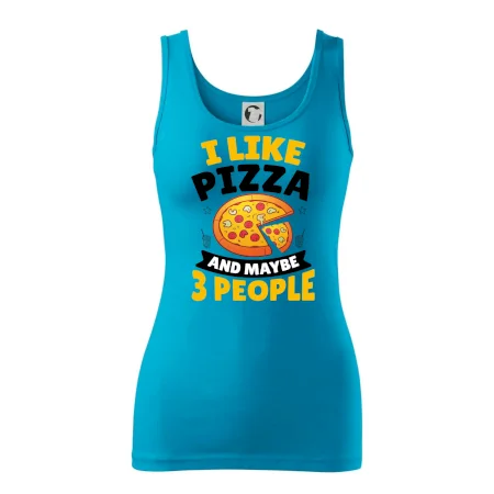 I like pizza and maybe 3 people
