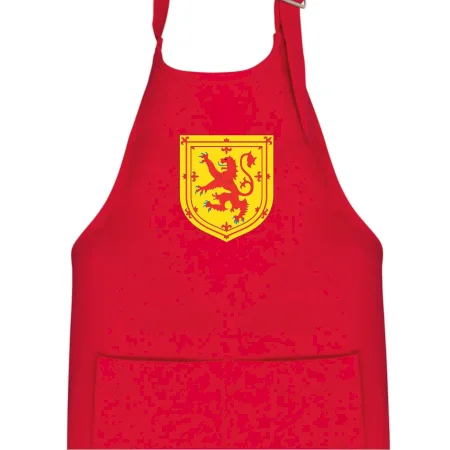 Škótsky lev na hrudi