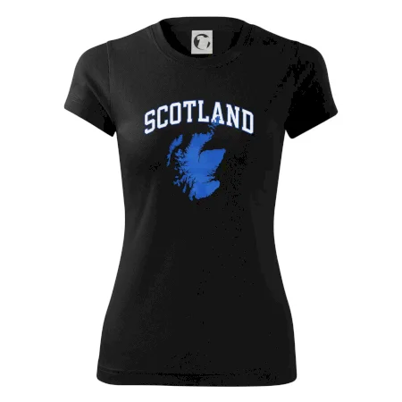 Scotland nápis s mapou