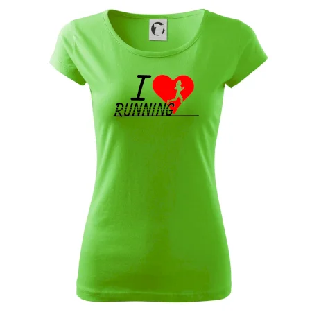 I love running dievča