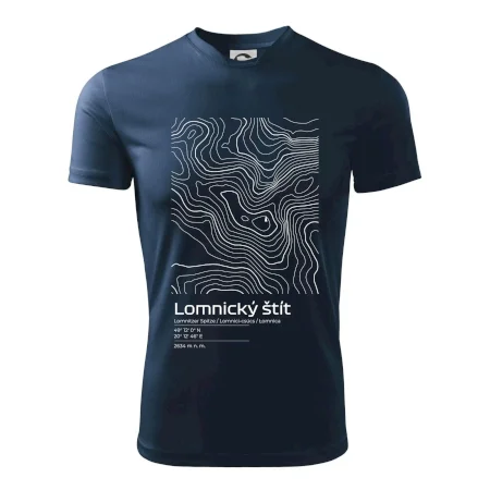 Lomnický štít - vrstevnice v obdĺžniku