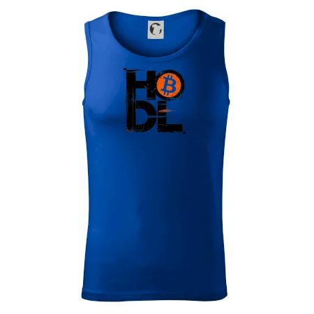Hodl velký nápis a logo BTC
