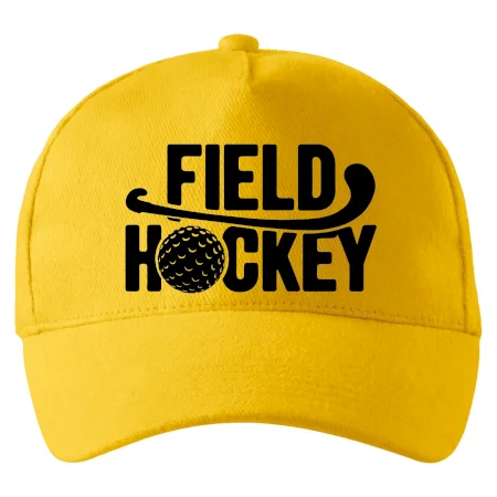 Field hockey loptička a nápis