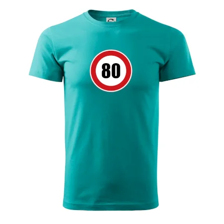 Dopravná značka - obmedzenie rýchlosti 80