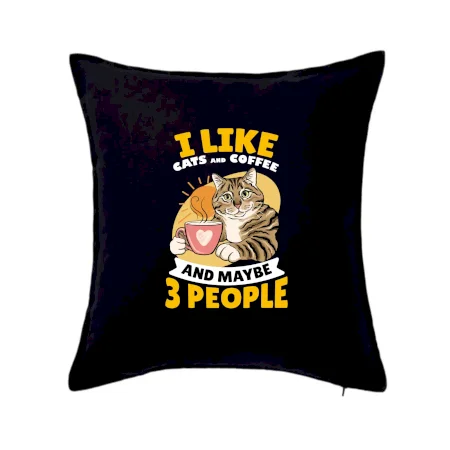 I like cats and coffee and maybe 3 people