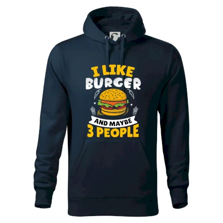 I like burger and maybe 3 people