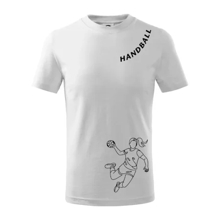 Handball nápis šikmo