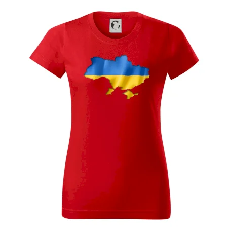 Ukrajina vlajka mapa