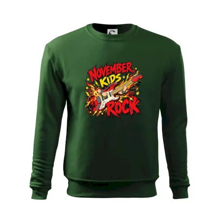 Rocková novembrová gitara s detskými rukami