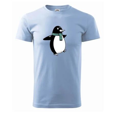 Tučniak so zeleným šálom