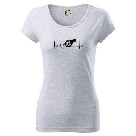 EKG futbal rozhodca a píšťalka