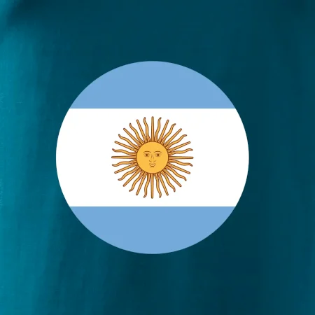 Argentína vlajka guľatá